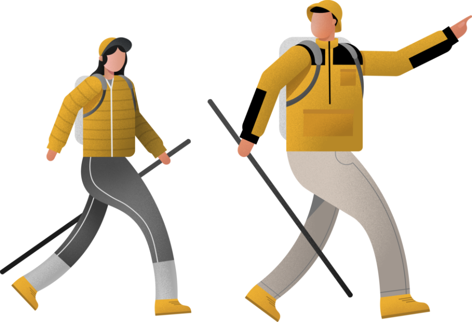 couple hiking